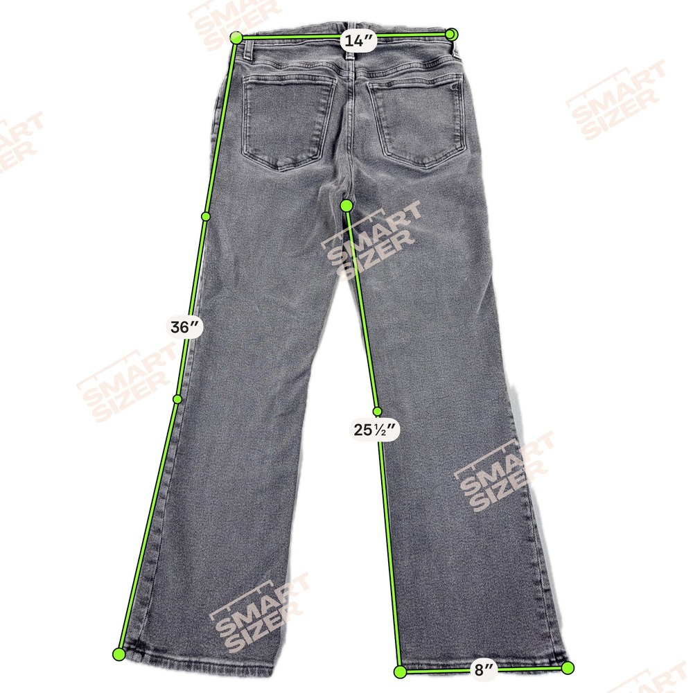 Madewell Jeans Womens 28 Gray Wash Kick Flare Bootcut Denim High Rise Stretch - Picture 7 of 10